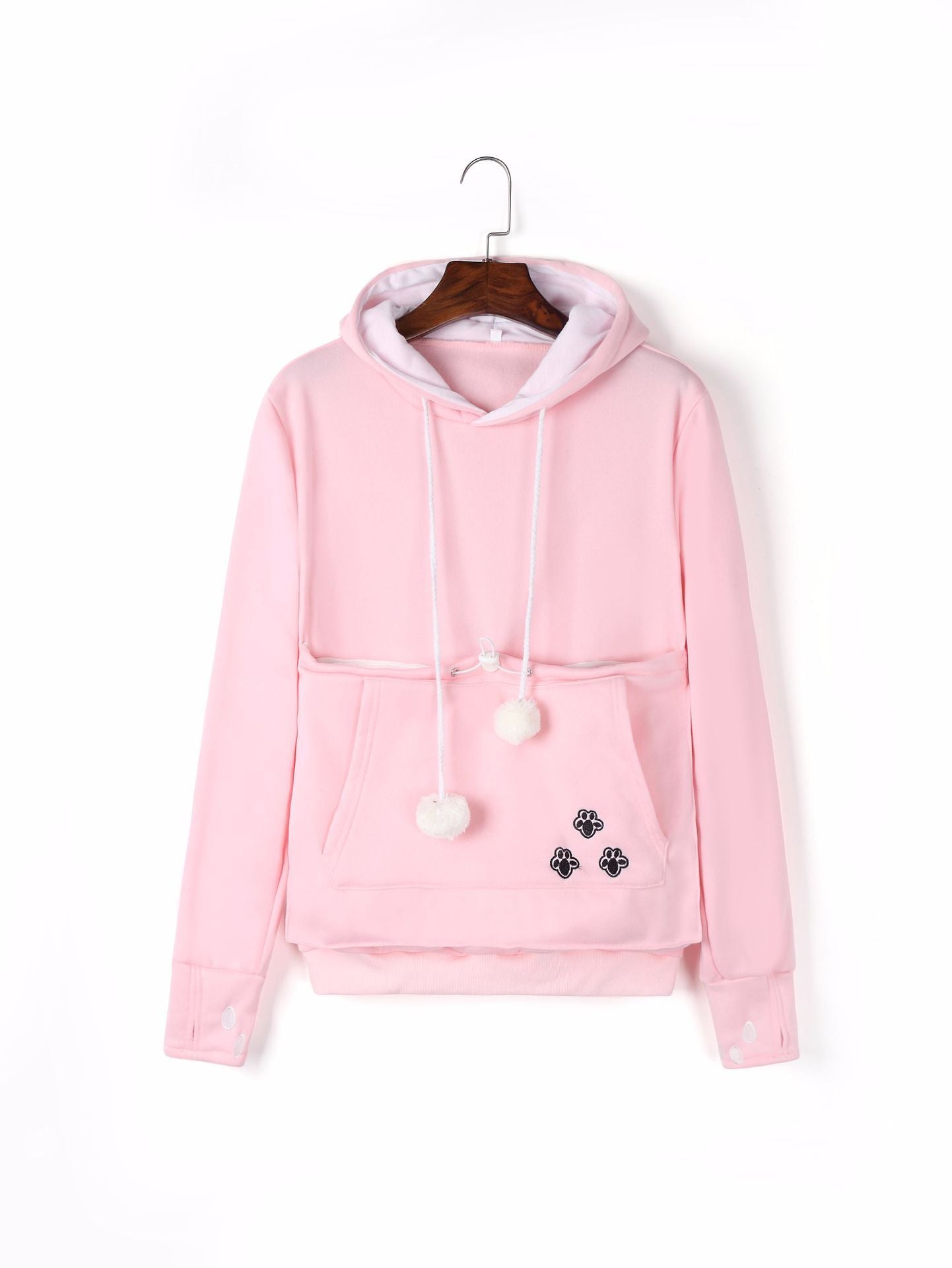 Women’s Pet Pocket Hoodie – Cute Pullover Sweatshirt for Cats in Winter