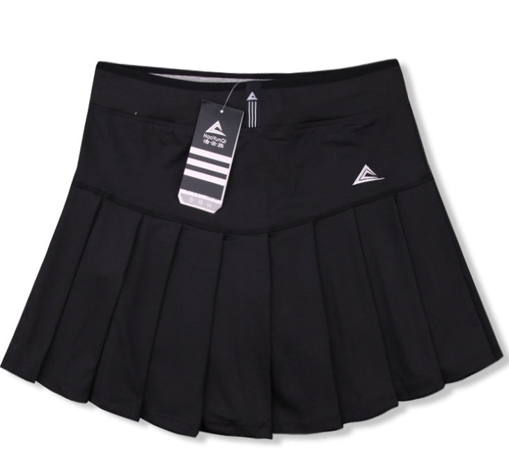 Girls’ Tennis Skirt with Safety Shorts – Quick Dry Badminton Sports Skirt