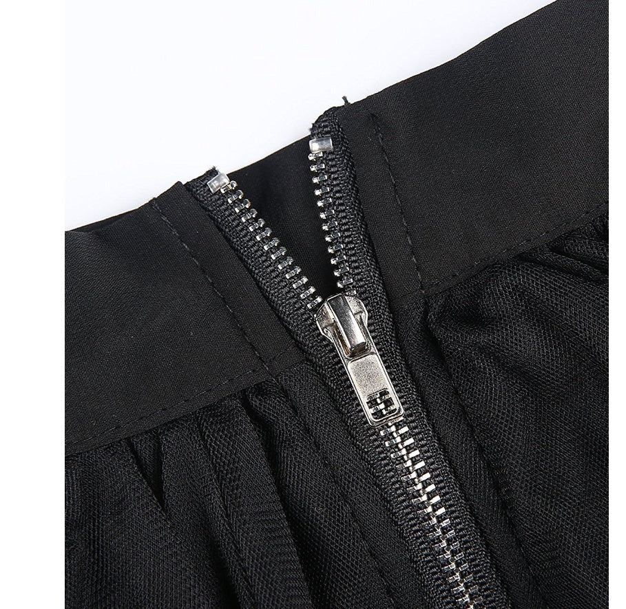 Women’s Swallowtail Steampunk Skirt – Vintage Long Burlesque Style Skirt