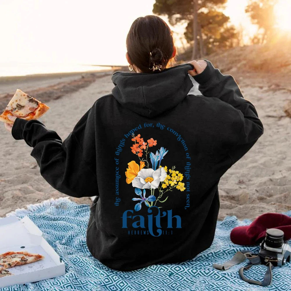 Women’s Aesthetic Christian Hoodie – Bible Verse Faith Sweatshirt