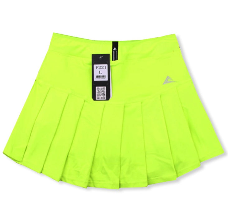 Girls’ Tennis Skirt with Safety Shorts – Quick Dry Badminton Sports Skirt
