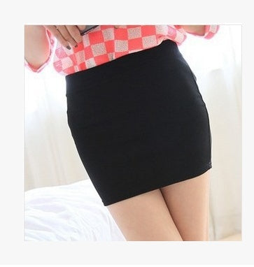 Women’s High Waist Pencil Mini Skirt – Slim Pleated Elastic Summer Skirt