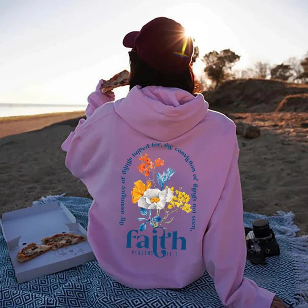 Women’s Aesthetic Christian Hoodie – Bible Verse Faith Sweatshirt