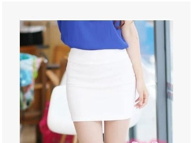 Women’s High Waist Pencil Mini Skirt – Slim Pleated Elastic Summer Skirt