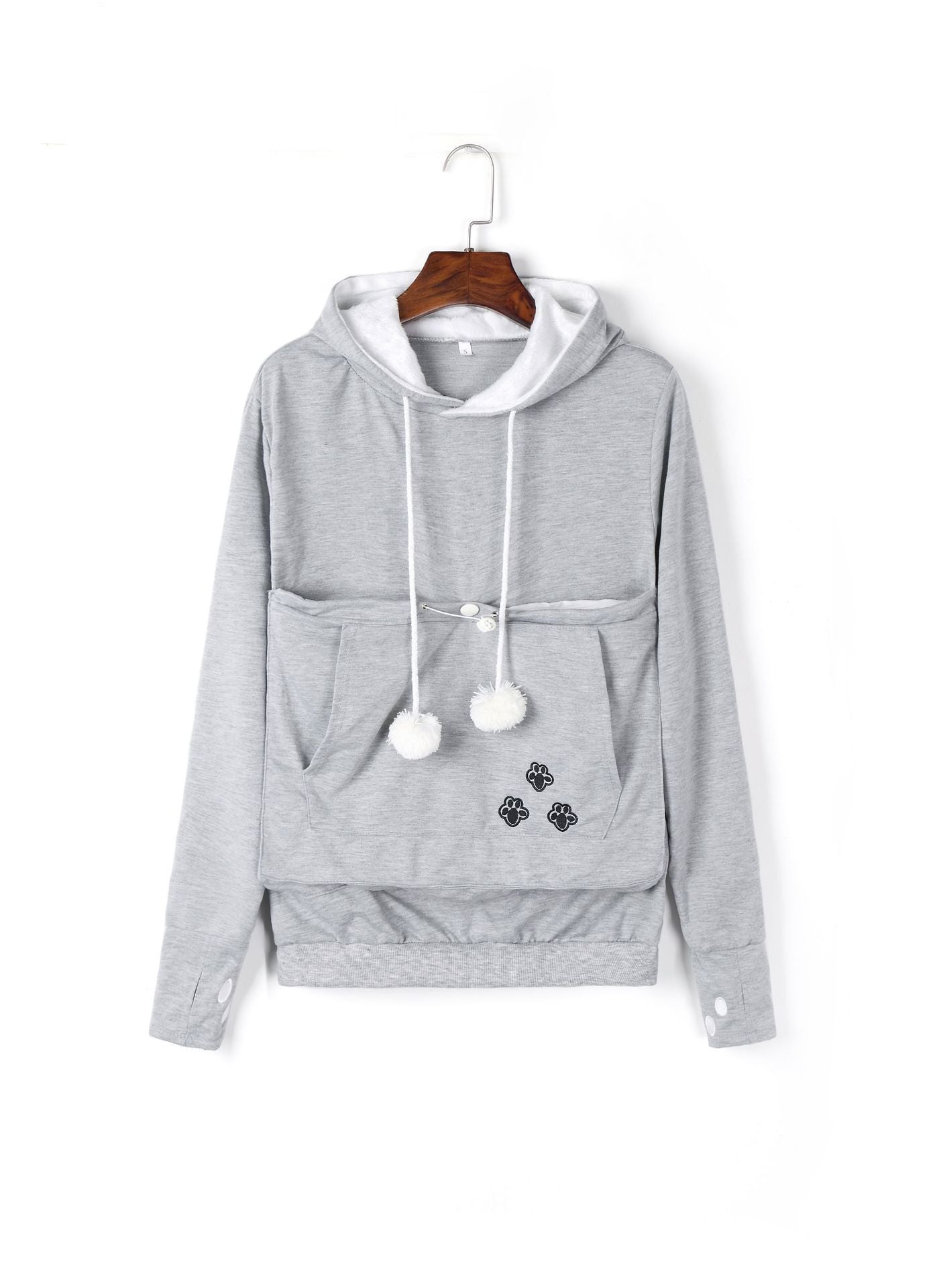 Women’s Pet Pocket Hoodie – Cute Pullover Sweatshirt for Cats in Winter