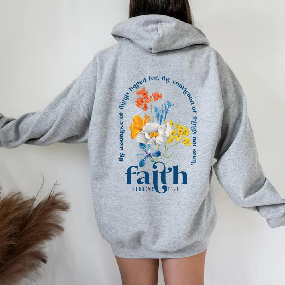 Women’s Aesthetic Christian Hoodie – Bible Verse Faith Sweatshirt